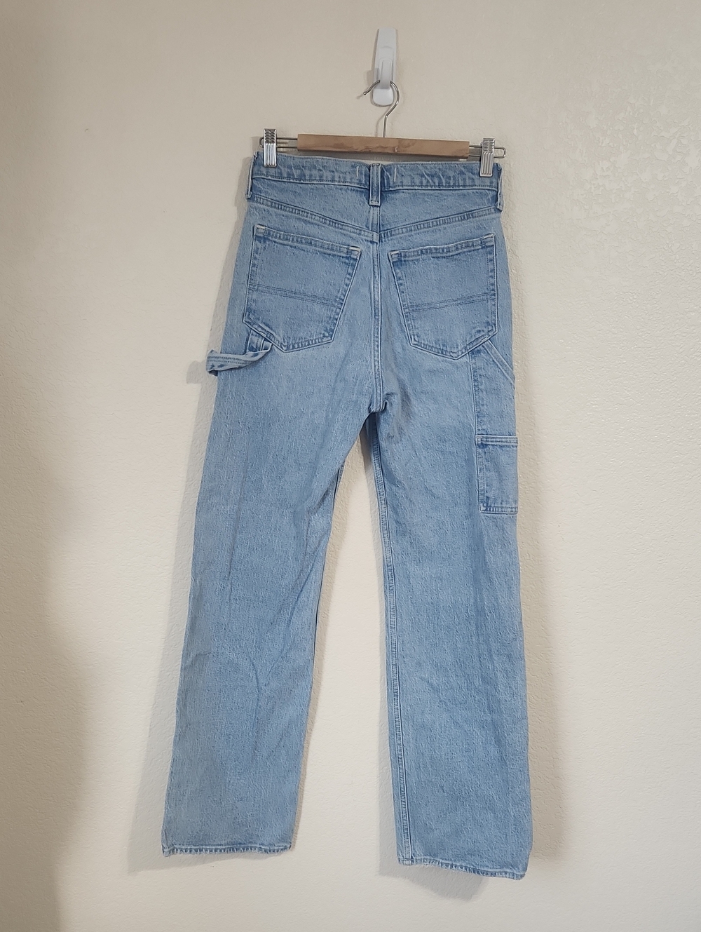 Abercrombie & Fitch The 90s Relaxed High Rise Carpenter Style Size 26/2R - Picture 6 of 11